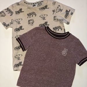 Two Unisex Toddler Tee Shirts